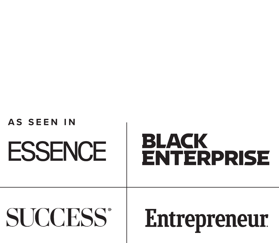 Happy Black Woman (logo), As Seen in Essence, Black Enterprise, Success and Entrepreneur