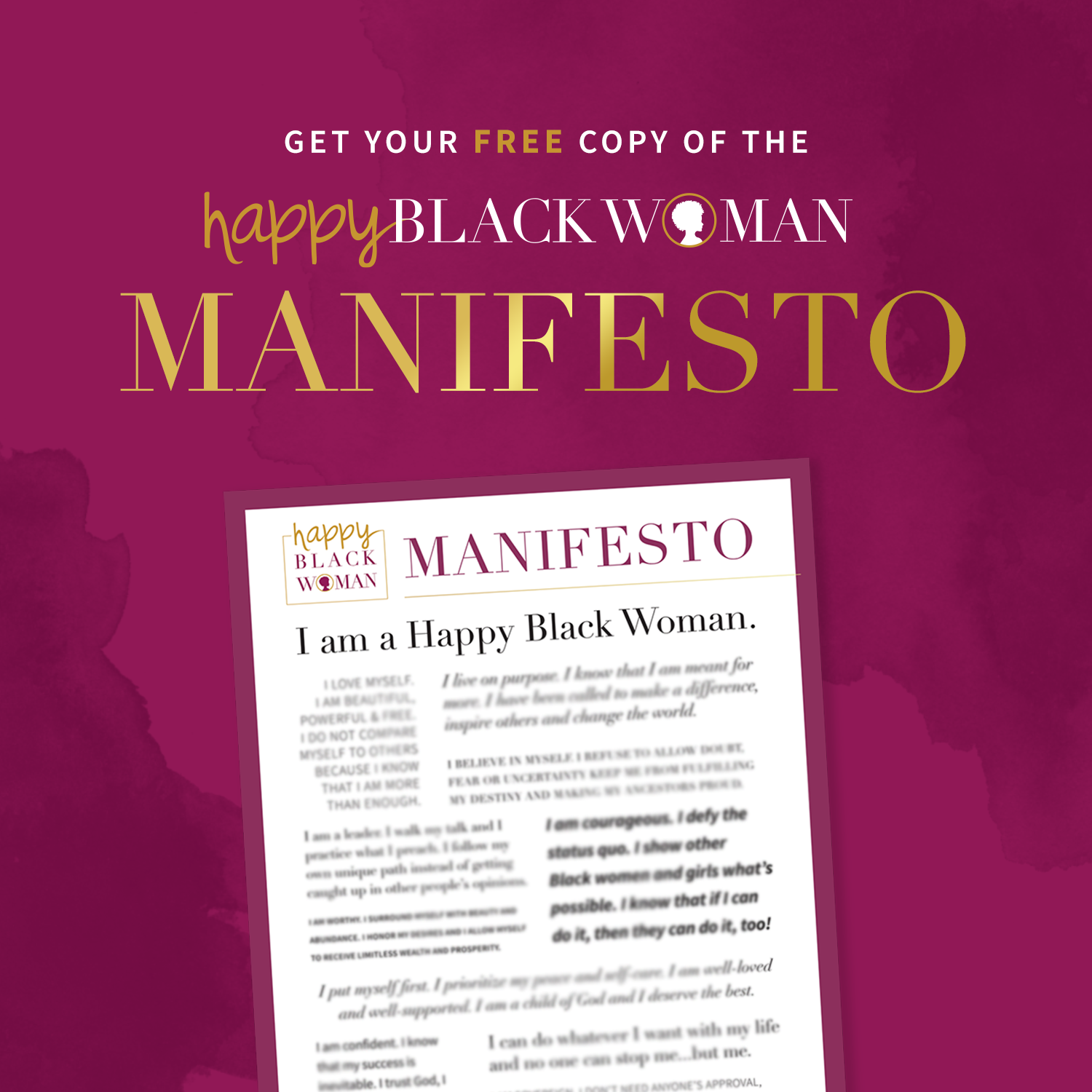 The Happy Black Woman Manifesto