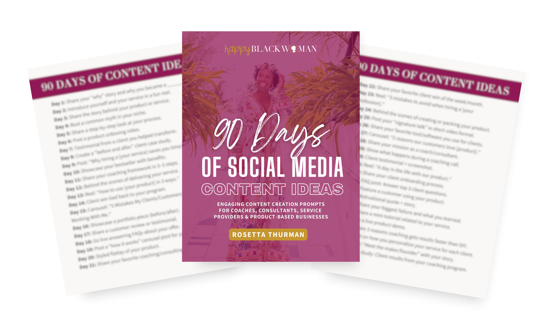 90 Days of Content Ideas Mockup