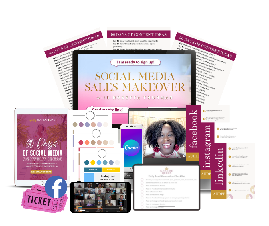 Social Media Sales Makeover Mockup